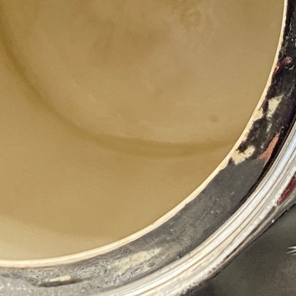 Sadler Tea Pot #1601 B silver swirl with white leaves VTG 1940's UK - Picture 8 of 8